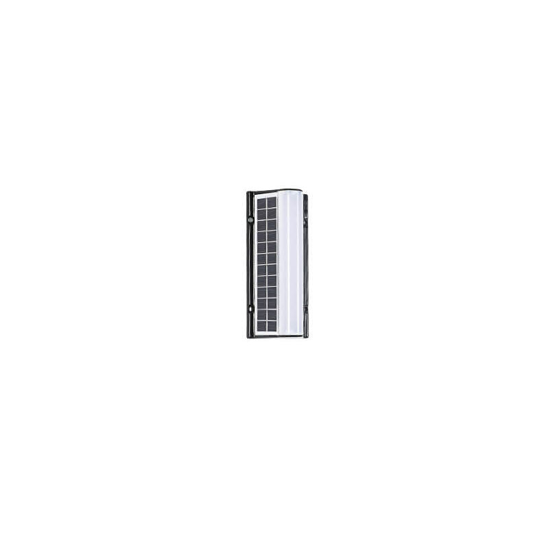 Contemporary Black Acrylic Solar LED Waterproof Garden Wall Light