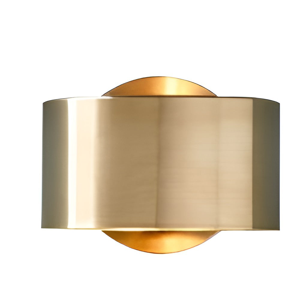 Gold Nordic Circular Up and Down Wall Lamp Sconce for Living Room