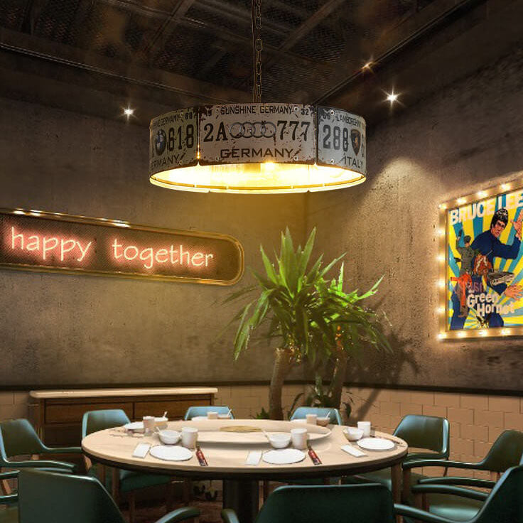 Industrial Metal Square Rectangular Chandelier for Living Room Lighting
