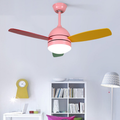 Ultra Silent 6-Gear Variable Frequency Kids Ceiling Fan in White Plastic