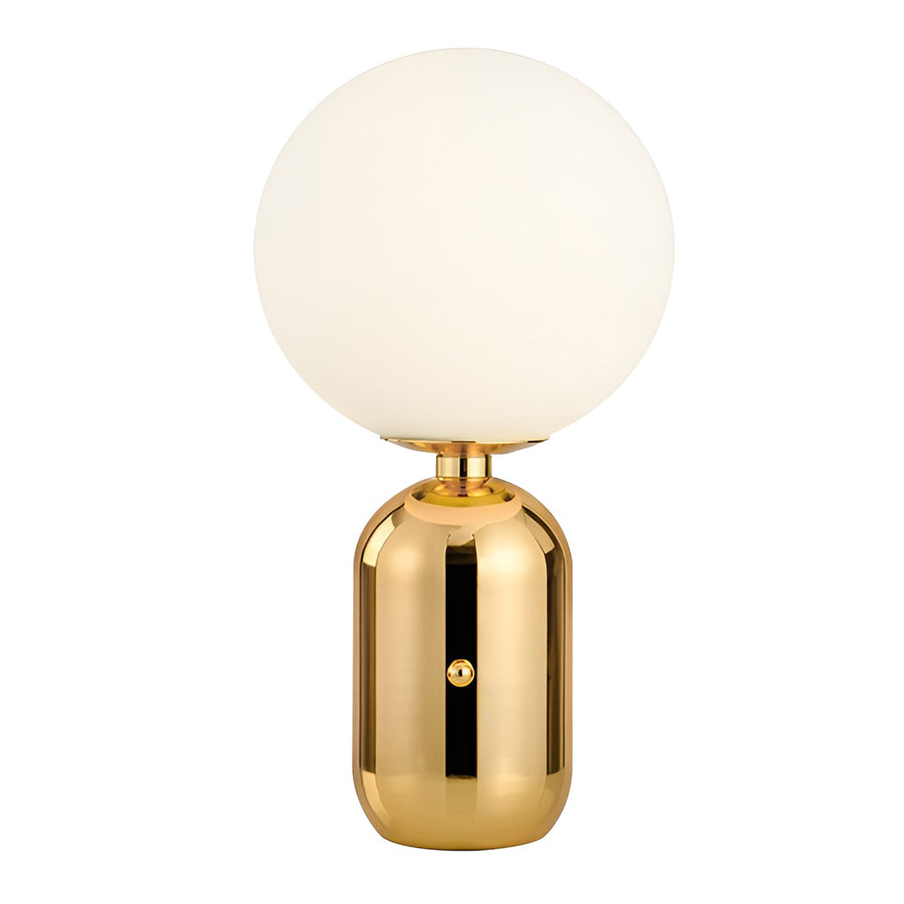 Contemporary Clear Glass LED Accent Ball Table Lamp for Living Room