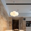 Scandinavian White Bubble Acrylic 4/8 Light Chandelier for Living Room
