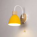 Elegant Nordic Style 1-Light Wall Sconce with Zipper Switch for Bedroom