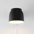 Scandinavian Minimalist Rotatable 1-Light Column Wall Sconce in White