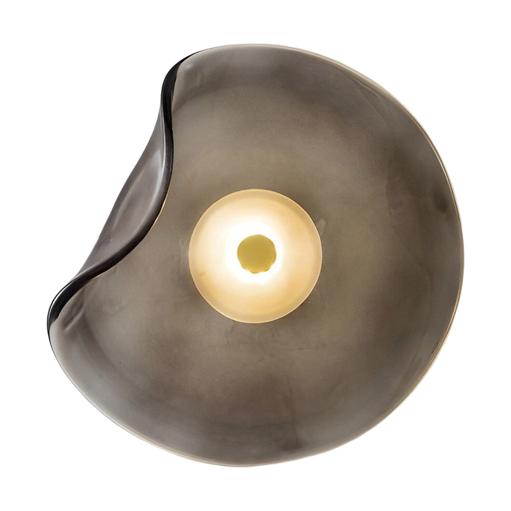 Postmodern Irregular Round Glass Wall Sconce for Stylish Home Lighting