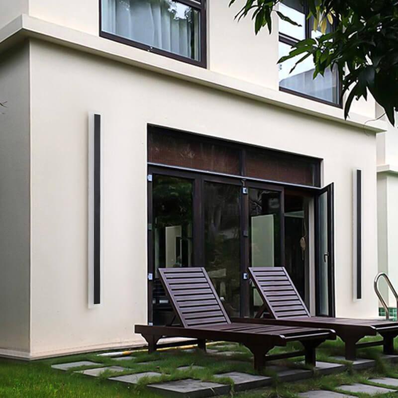 Sleek Waterproof 1-Light LED Acrylic Outdoor Wall Light for Patios