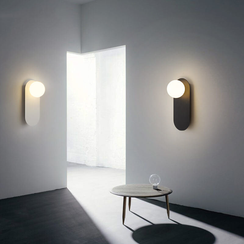 Nordic Minimalist Clear Glass Wall Sconce Light for Modern Home Decor