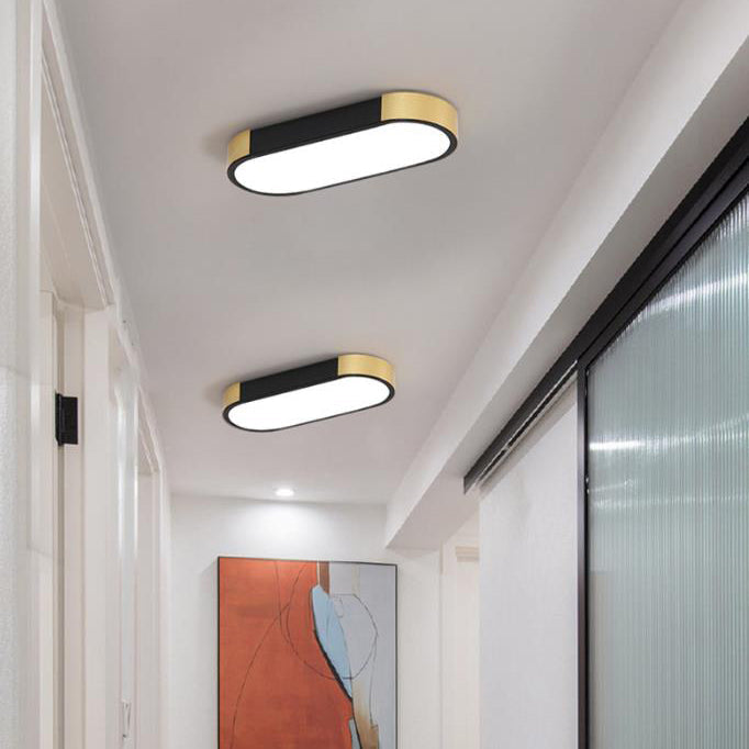 Sleek White Rectangular LED Flush Mount Ceiling Light for Modern Spaces