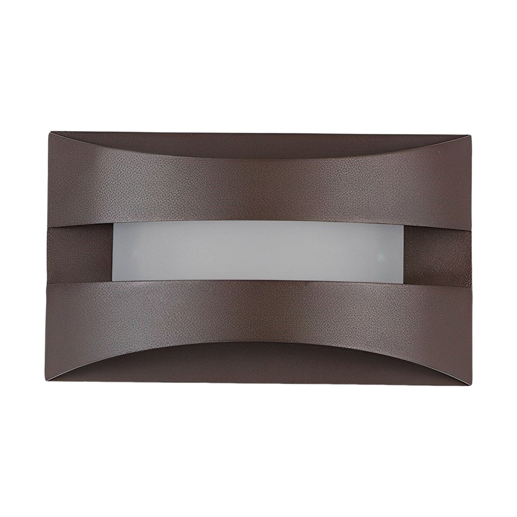 Minimalist Nordic Rectangular LED Wall Sconce in Sleek White for Bedroom