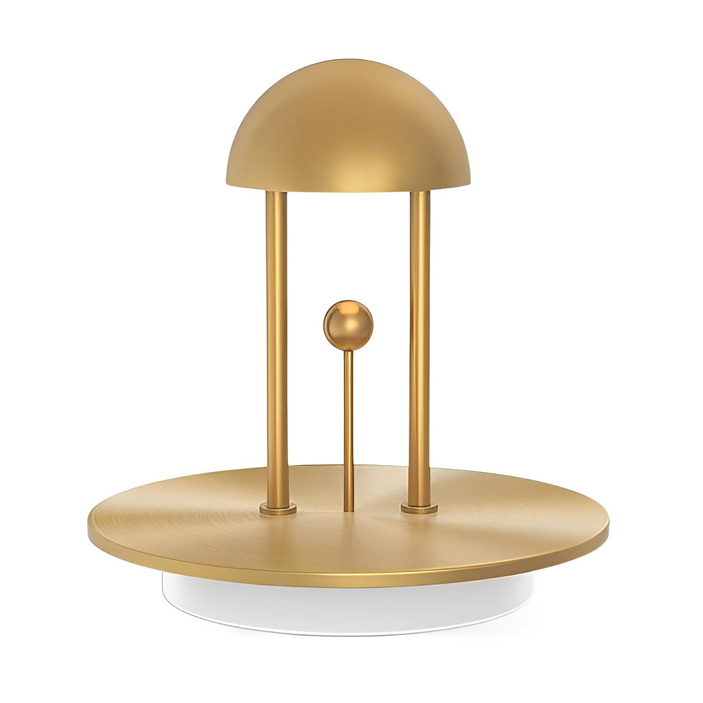 Modern Nickel Touch Dimming Jingle Table Lamp for Living Room Ambiance