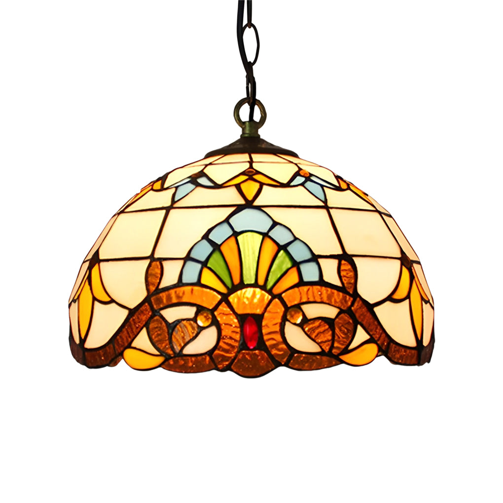 Colorful Handmade Baroque Glass Chandelier for Elegant Living Spaces