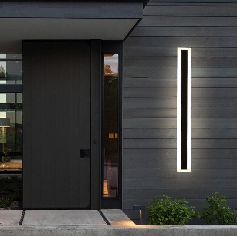 Sleek Waterproof 1-Light LED Acrylic Outdoor Wall Light for Patios