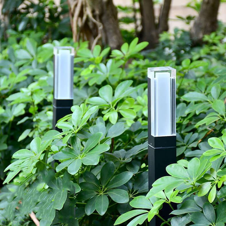 Stylish Acrylic LED Outdoor Waterproof Garden Light Column in White