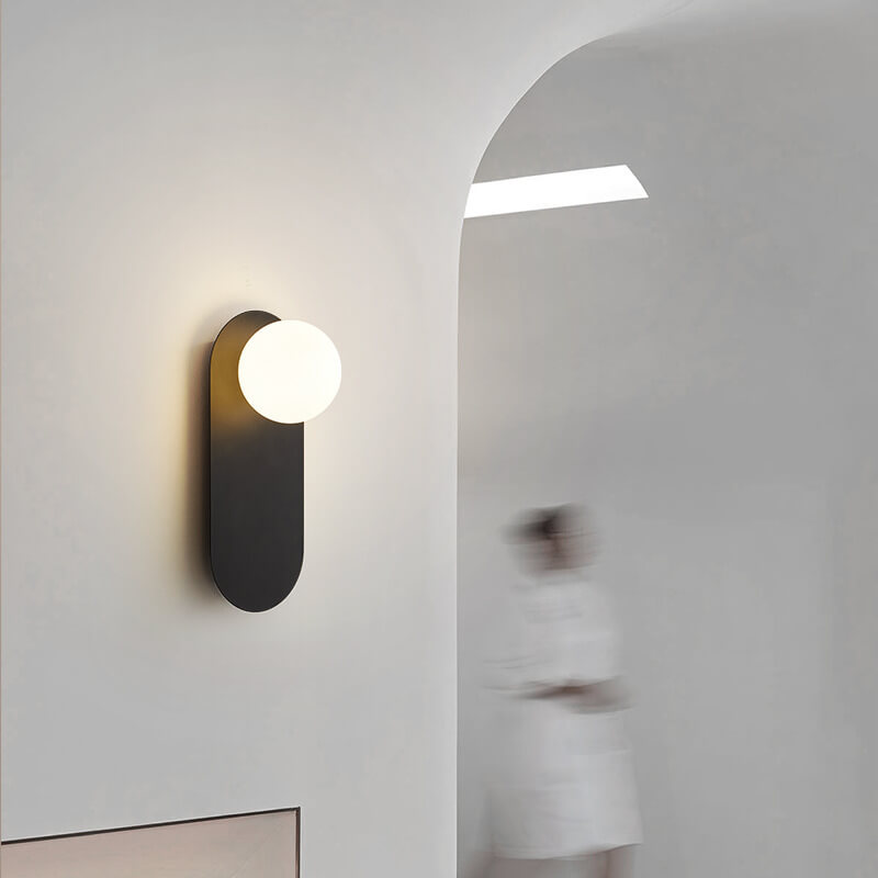 Nordic Minimalist Clear Glass Wall Sconce Light for Modern Home Decor