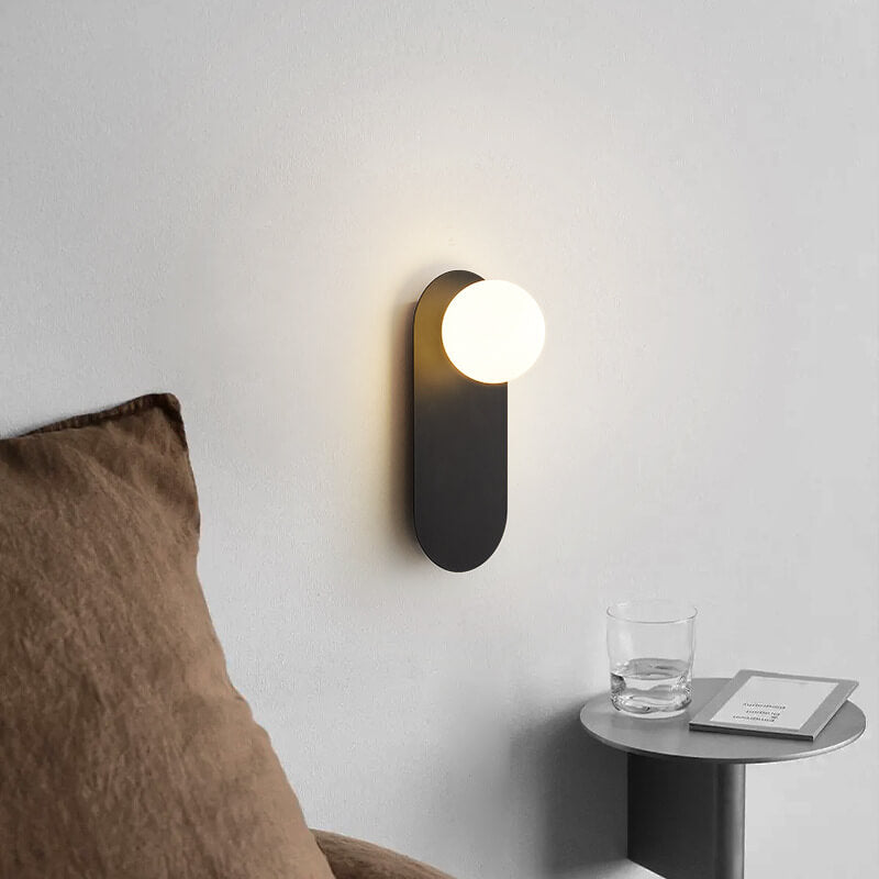 Nordic Minimalist Clear Glass Wall Sconce Light for Modern Home Decor