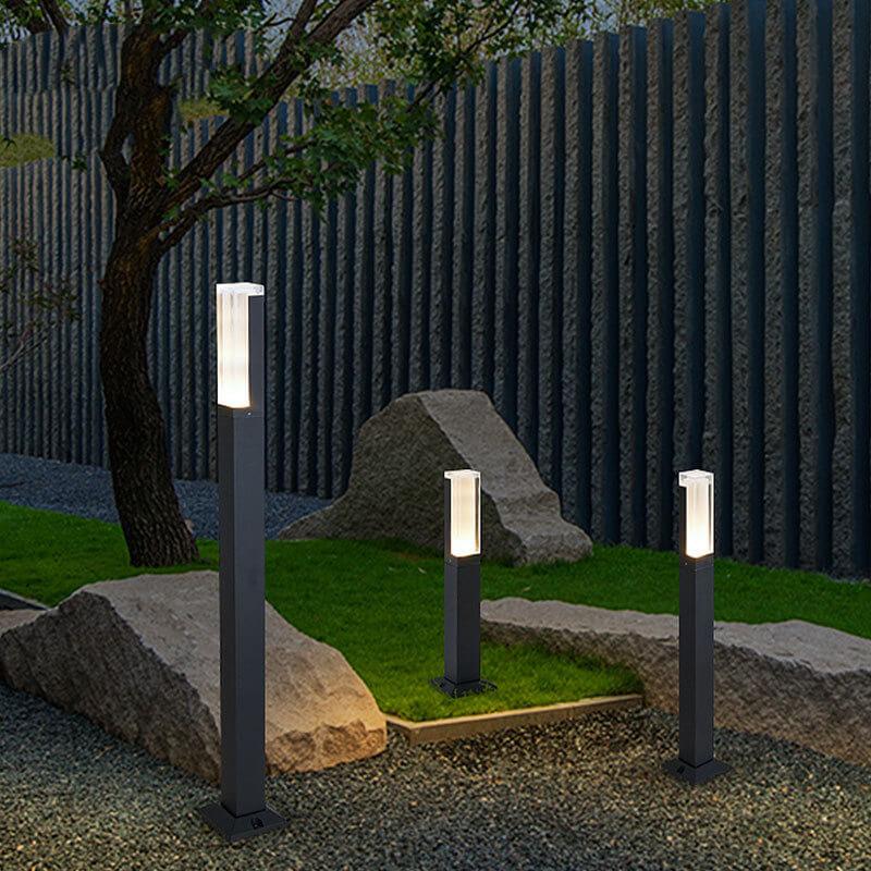 Stylish Acrylic LED Outdoor Waterproof Garden Light Column in White