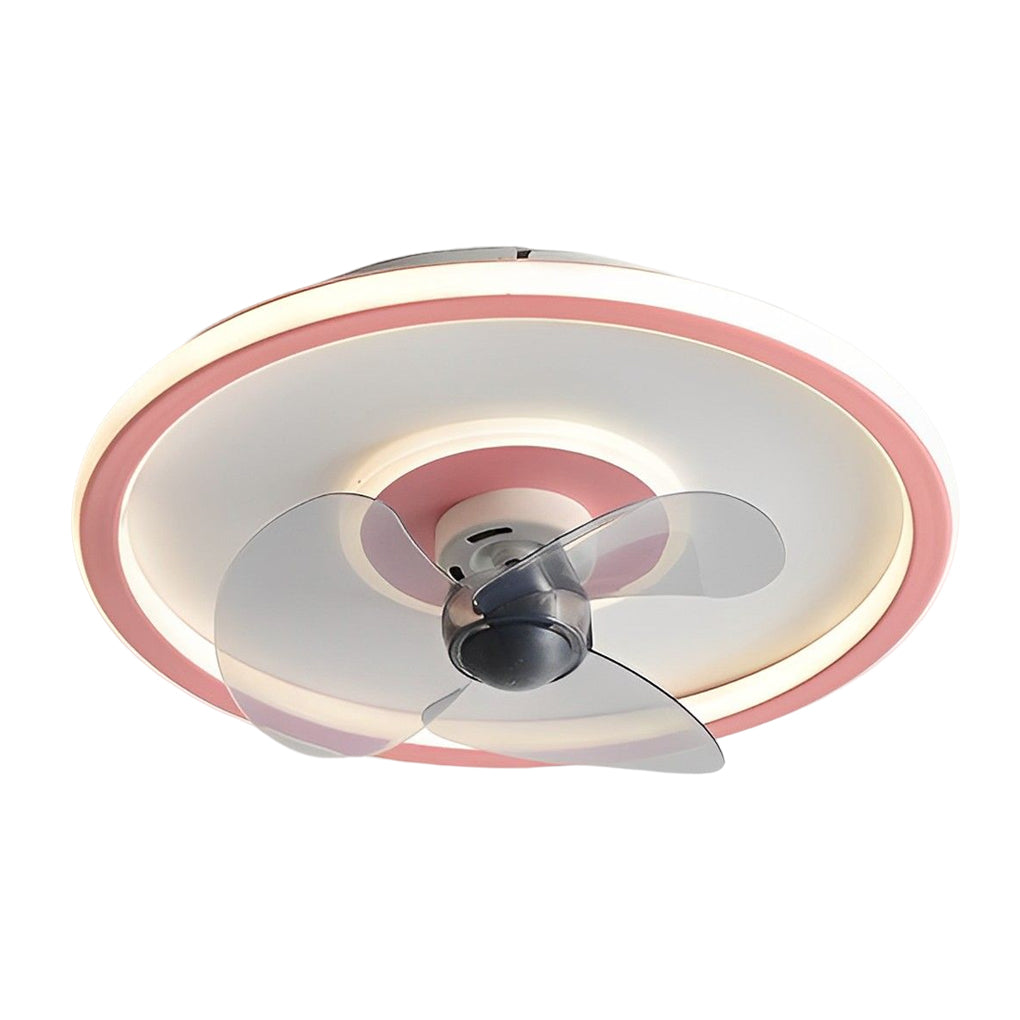 Whisper-Quiet 360° Dimmable LED Ceiling Fan Light for Modern Spaces