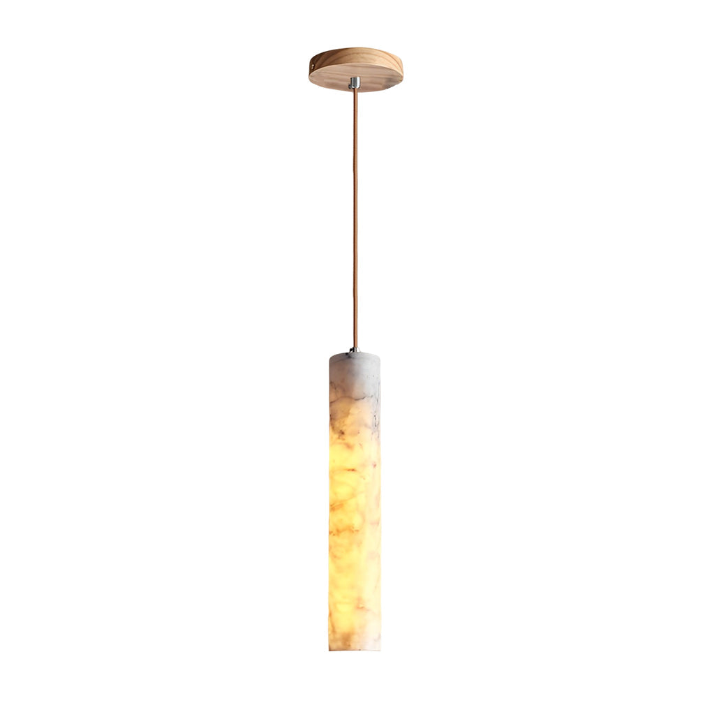 Elegant Elongated Marble Texture Pendant Chandelier for Modern Spaces