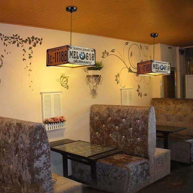Industrial Metal Square Rectangular Chandelier Light for Living Room