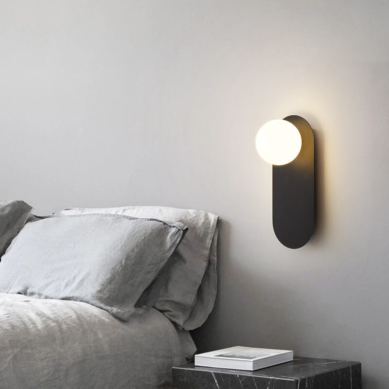 Nordic Minimalist Clear Glass Wall Sconce Light for Modern Home Decor
