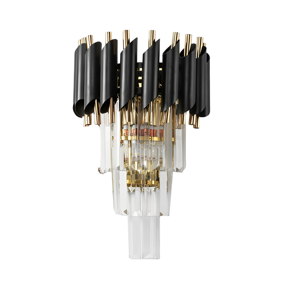 Elegant Postmodern Crystal Glass LED Wall Sconce for Stylish Interiors