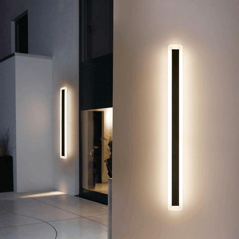 Sleek Waterproof 1-Light LED Acrylic Outdoor Wall Light for Patios