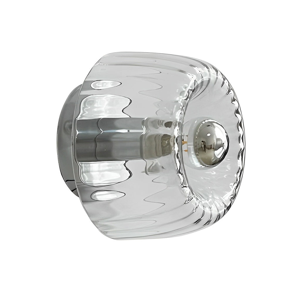 Modern Round Glass Jellyfish Wall Light Fixture for Contemporary Spaces