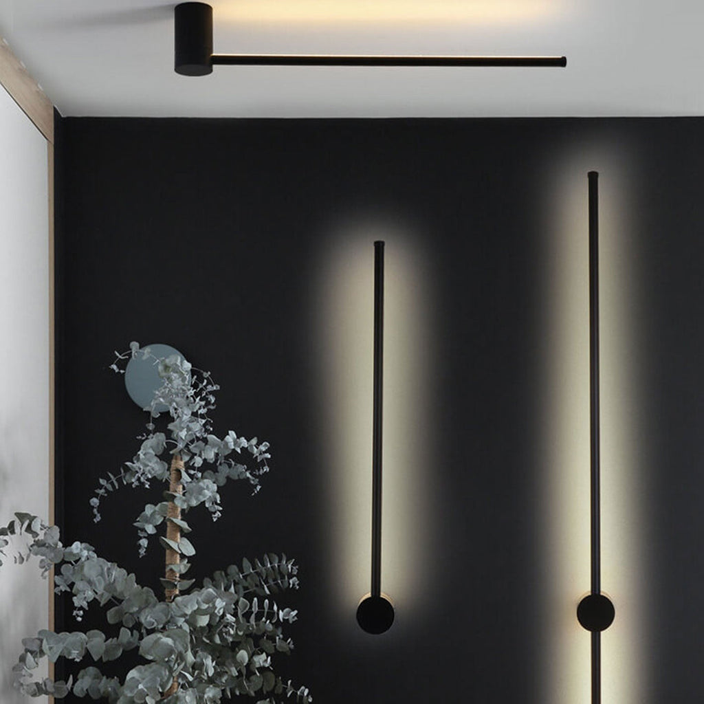 Stylish Minimalist Silver Aluminum LED Wall Sconce for Living Room Lighting