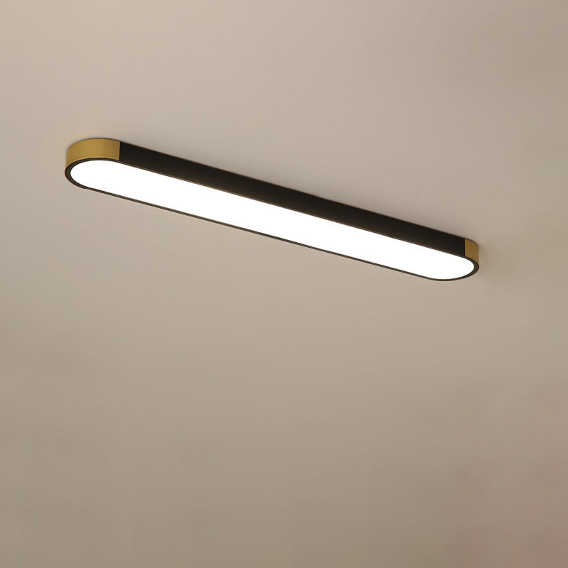 Sleek White Rectangular LED Flush Mount Ceiling Light for Modern Spaces
