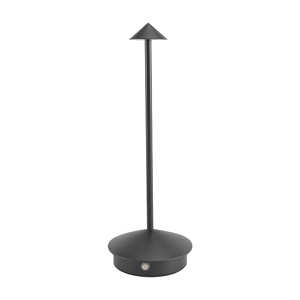 Dimmable Mini Triangle LED Table Lamp in Sleek White for Modern Décor