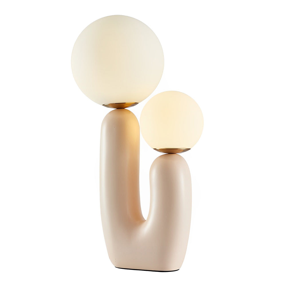 Beige Cactus LED Table Lamp – Modern Accent Lighting for Living Room