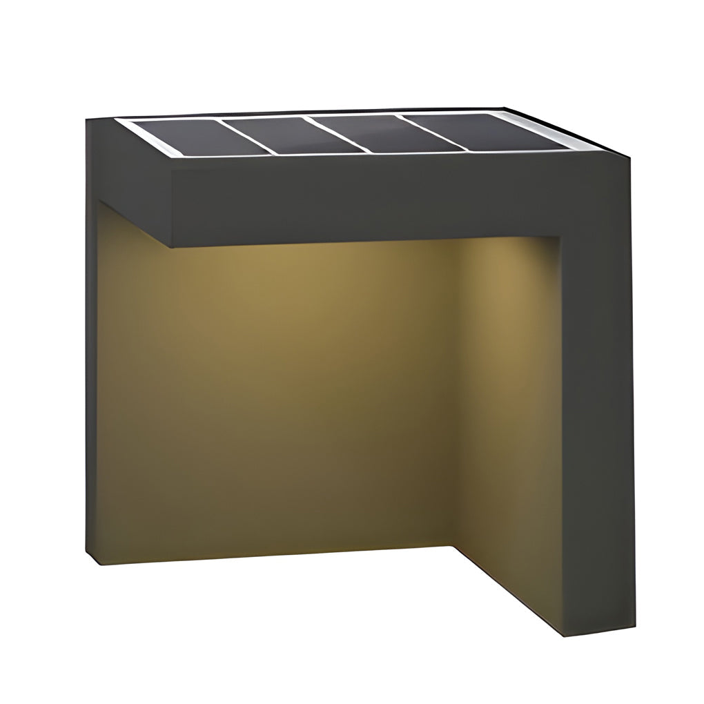 Modern Gray LED Half-Cut Rectangular Outdoor Path Light - IP54 Waterproof