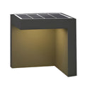 Modern Gray LED Half-Cut Rectangular Outdoor Path Light - IP54 Waterproof