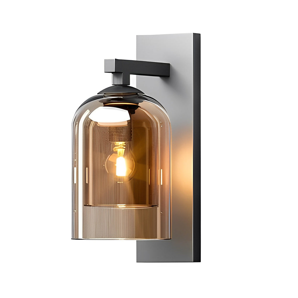 Nordic Minimalist Double-Layer Glass Wall Sconce for Living Room