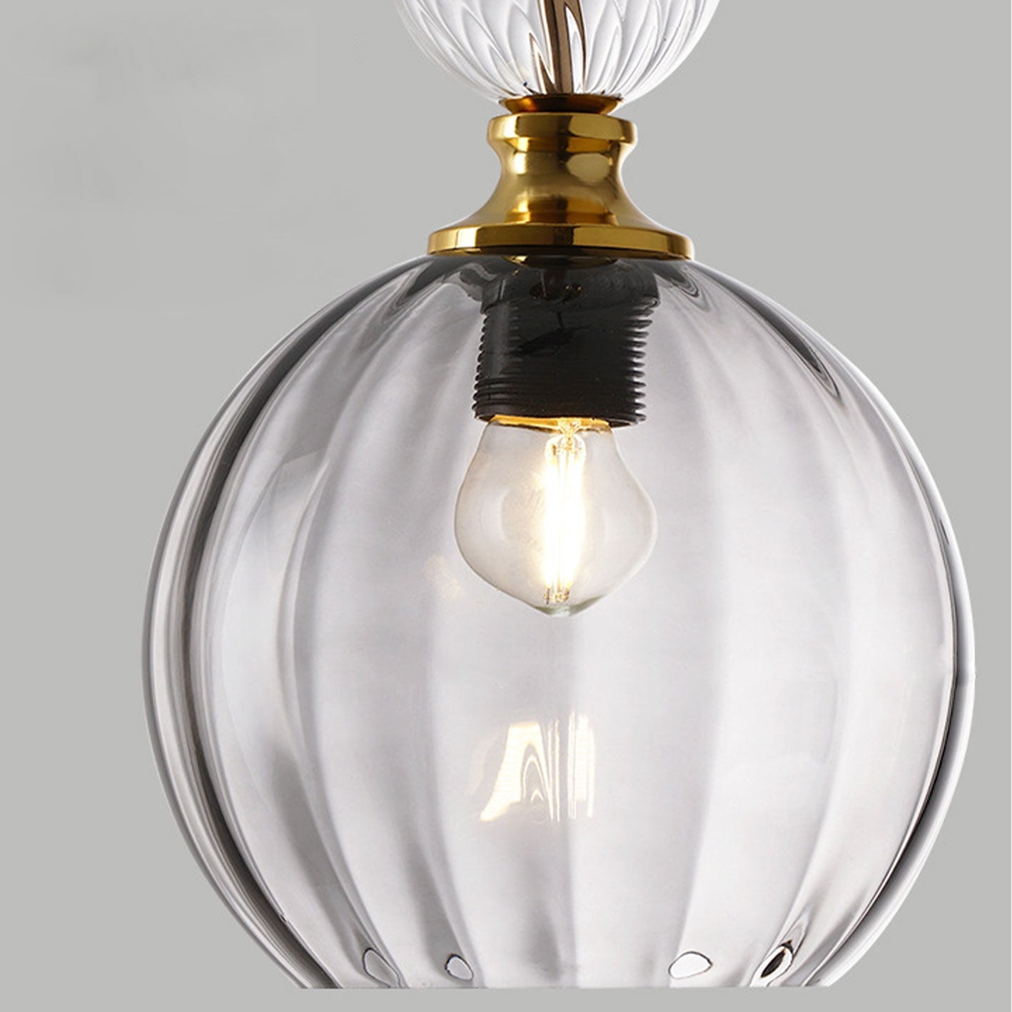 Creative Danish Striped Glass Round Chandelier for Modern Living Spaces