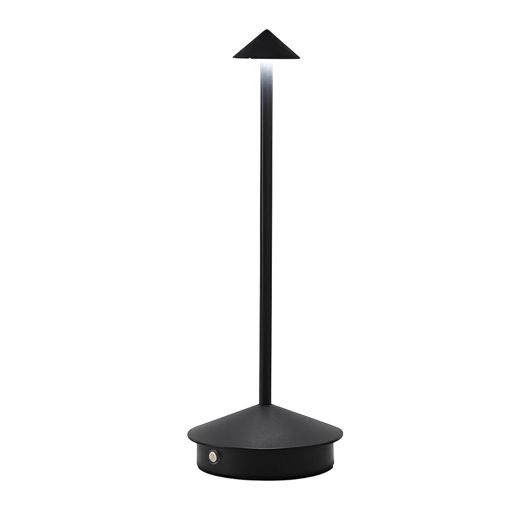 Charming 11.41" White Cordless Mushroom Table Lamp for Cozy Spaces