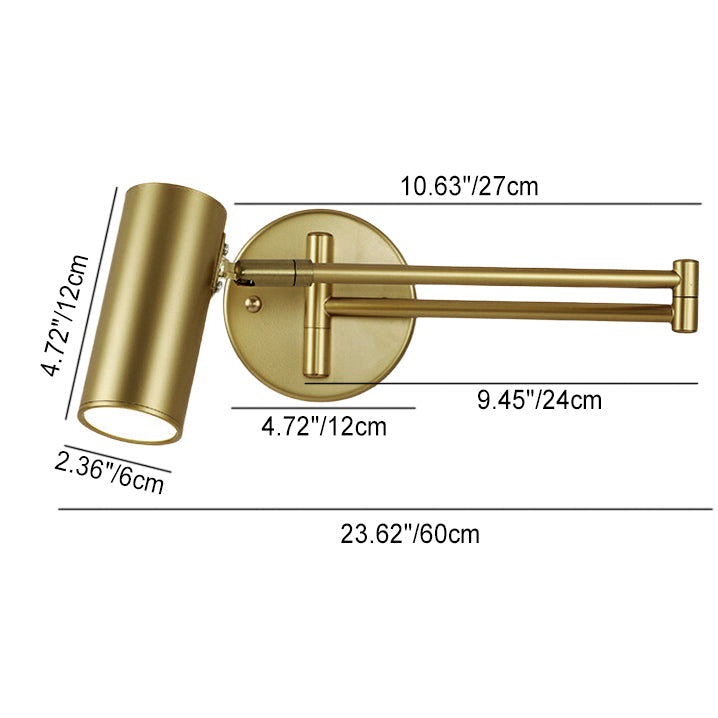 Nordic Minimalist Folding Telescopic Wall Sconce Lamp for Living Room