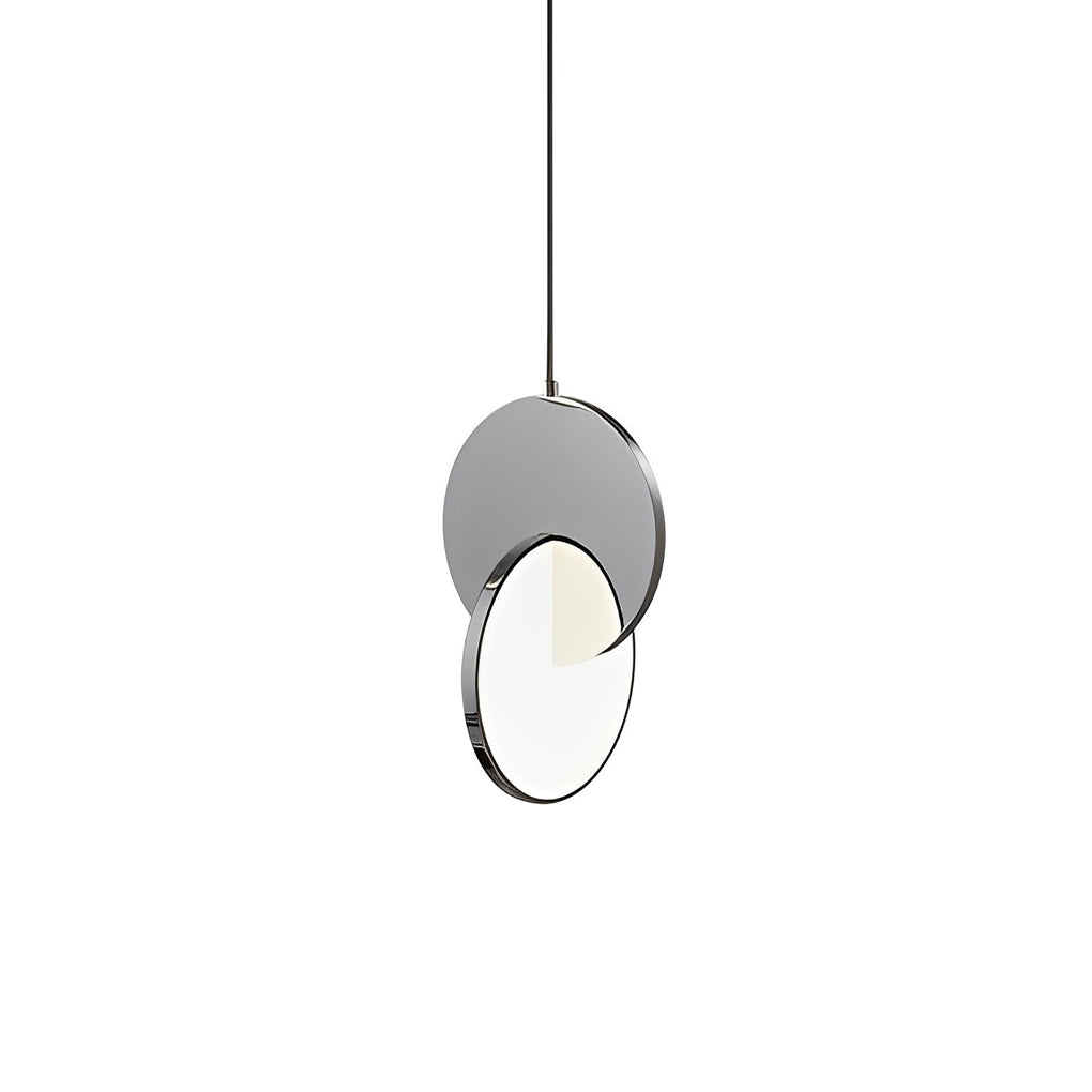 Post-Modern Round Stainless Steel LED Acrylic Pendant Light for Living Room
