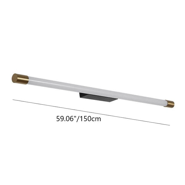 Minimalist Aluminum LED Wall Sconce Lamp in Thin Tube Design for Living Room