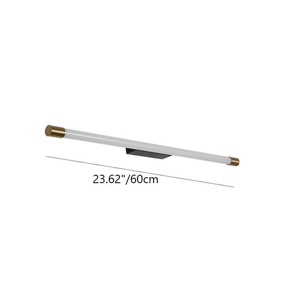 Minimalist Aluminum LED Wall Sconce Lamp in Thin Tube Design for Living Room