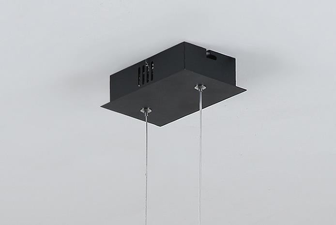 Nordic Minimalist White Arch Linear LED Chandelier for Modern Spaces