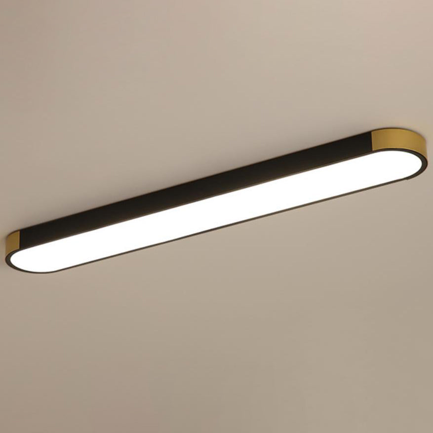 Sleek White Rectangular LED Flush Mount Ceiling Light for Modern Spaces