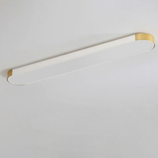 Sleek White Rectangular LED Flush Mount Ceiling Light for Modern Spaces