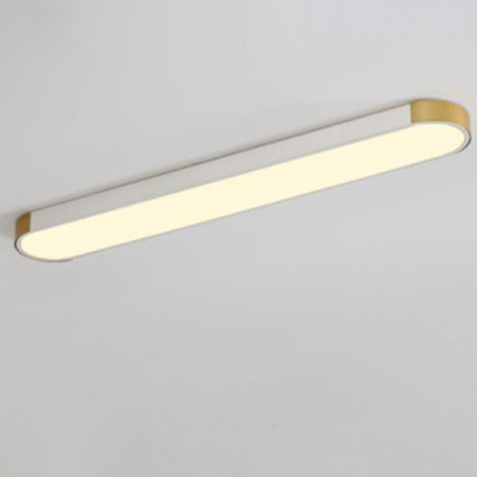 Sleek White Rectangular LED Flush Mount Ceiling Light for Modern Spaces