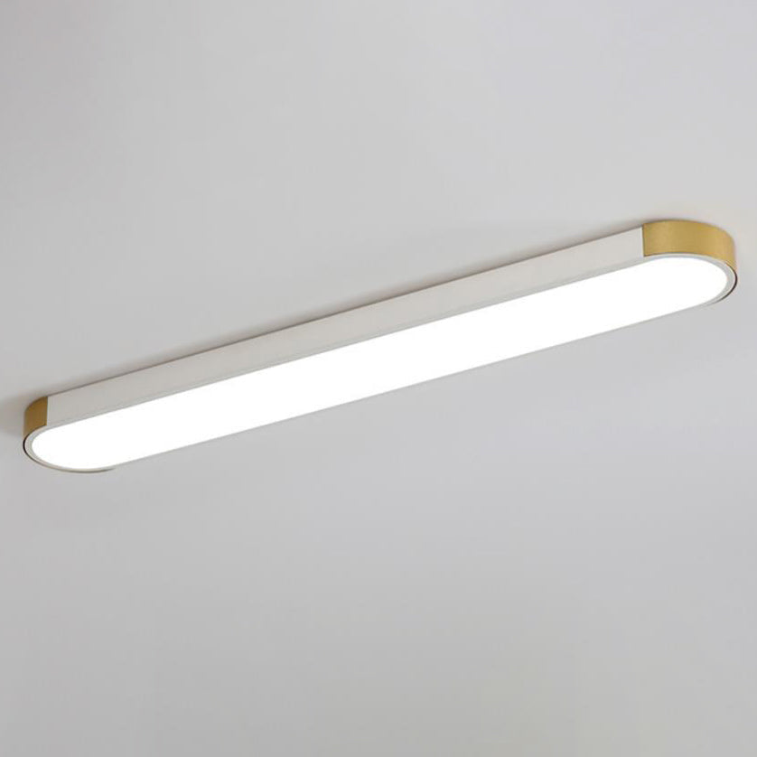 Sleek White Rectangular LED Flush Mount Ceiling Light for Modern Spaces