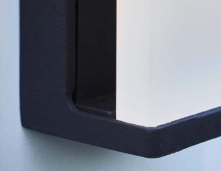 Modern Frosted Glass Solar LED Wall Sconce Light for Outdoor Spaces