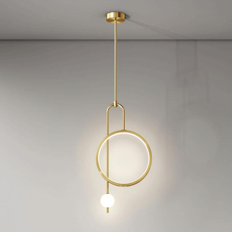 Modern Acrylic LED Chandelier with Circular Design for Dining Room