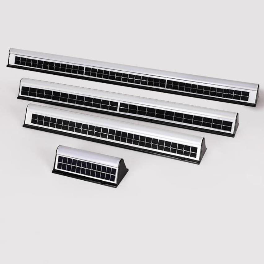 Contemporary Black Acrylic Solar LED Waterproof Garden Wall Light