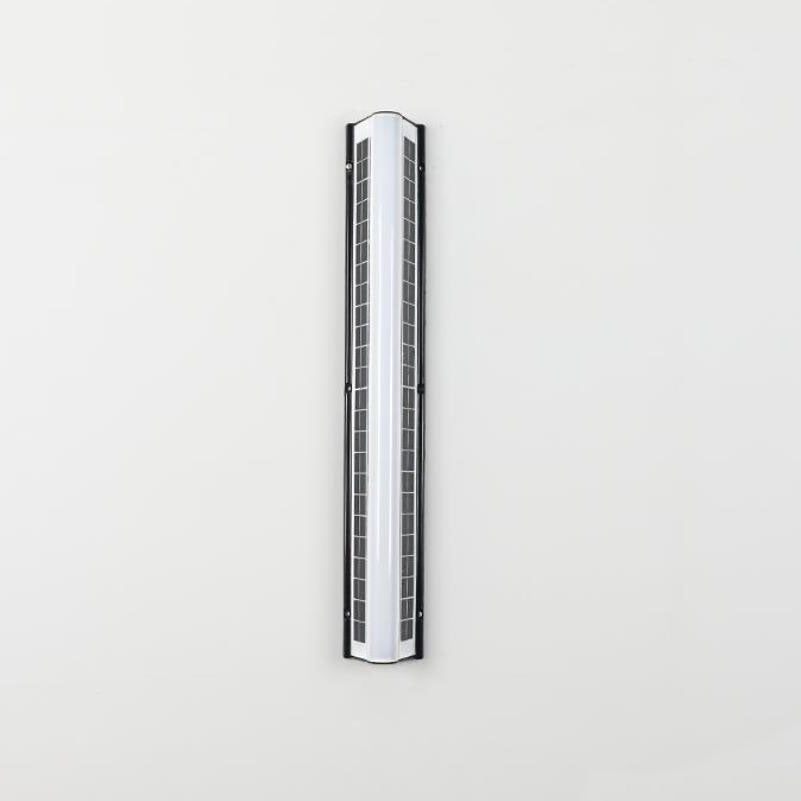 Contemporary Black Acrylic Solar LED Waterproof Garden Wall Light