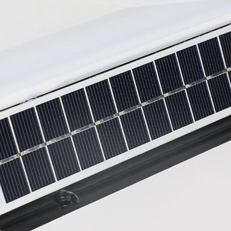 Contemporary Black Acrylic Solar LED Waterproof Garden Wall Light